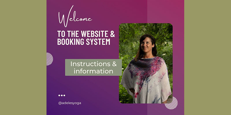 How to use the new website / booking system